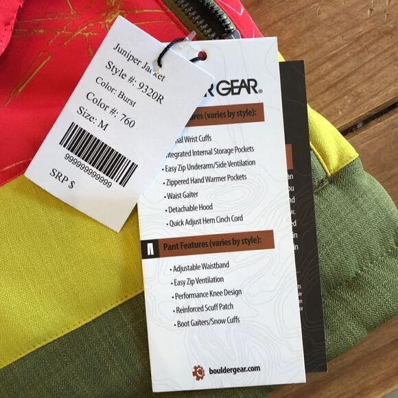 NWT. Boulder Gear Juniper Jacket Sz. M - Picture 2 of 8